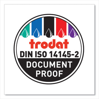 Trodat® T4850 Printy Replacement Pad for Trodat Self-Inking Stamps, 0.19" x 1", Blue/Red (USSP4850BR)