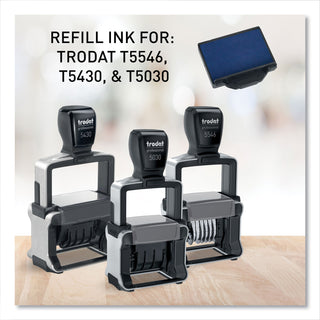 Trodat® Trodat T5430 Stamp Replacement Ink Pad, 1 x 1 5/8, Blue (USSP5430BL)