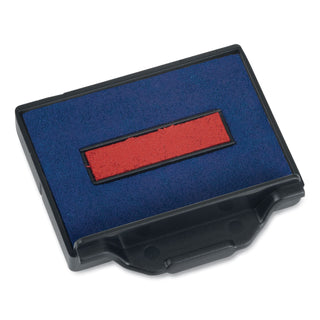 Trodat® Trodat T5430 Stamp Replacement Ink Pad, 1 x 1 5/8, Blue/Red (USSP5430BR)