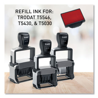 Trodat® Trodat T5430 Stamp Replacement Ink Pad, 1 x 1 5/8, Red (USSP5430RD)