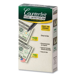 Dri-Mark® Smart Money Counterfeit Bill Detector Pen for Use w/U.S. Currency, Dozen (DRI351R1)