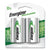 Energizer® NiMH Rechargeable D Batteries, 1.2V, 2/Pack (EVENH50BP2)