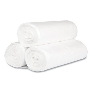 InteplastPitt High-Density Interleaved Commercial Can Liners, 60 gal, 17 microns, 38" x 60", Clear, 200/Carton (S386017N)