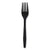 Boardwalk® Heavyweight Wrapped Polypropylene Cutlery, Fork, Black, 1,000/Carton (BWKFORKHWPPBIW)