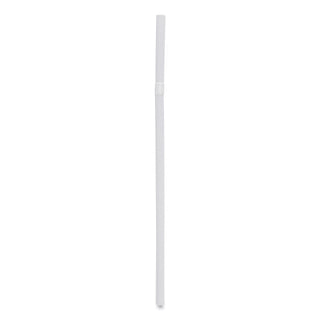Boardwalk® Flexible Wrapped Straws, 7.75", Plastic, White, 500/Pack, 20 Packs/Carton (BWKFSTW775W25)