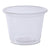 Boardwalk® Souffle/Portion Cups, 1 oz, Polypropylene, Clear, 20 Cups/Sleeve, 125 Sleeves/Carton (BWKPRTN1TS)