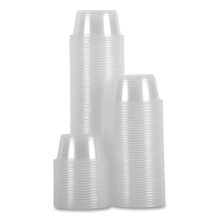 Boardwalk® Souffle/Portion Cups, 2 oz, Polypropylene, Clear, 20 Cups/Sleeve, 125 Sleeves/Carton (BWKPRTN2TS)