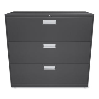 HON® 600 Series Three-Drawer Lateral File, 42w x 18d x 39.13h, Charcoal (HON693LS)