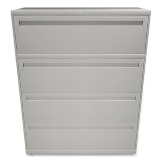 HON® 700 Series Four-Drawer Lateral File, 42w x 18d x 52.5h, Light Gray (HON794LQ)