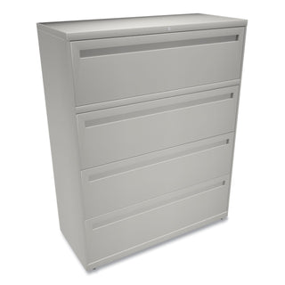HON® 700 Series Four-Drawer Lateral File, 42w x 18d x 52.5h, Light Gray (HON794LQ)