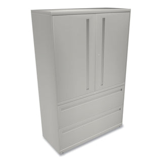 HON® 700 Series Lateral File with Storage Cabinet, 42w x 18d x 64.25h, Light Gray (HON795LSQ)