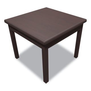 HON® Laminate Occasional Table, Square, 24w x 24d x 20h, Mahogany (HON80192NN)