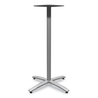 HON® Between Standing-Height X-Base for 30"-36" Table Tops, Silver (HONBTX42SPR8)