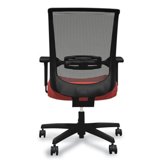 HON® Convergence Mid-Back Task Chair with Swivel-Tilt Control, Supports up to 275 lbs, Red Seat, Black Back, Black Base (HONCMZ1ACU67)