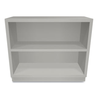 HON® Metal Bookcase, Two-Shelf, 34-1/2w x 12-5/8d x 29h, Light Gray (HONS30ABCQ)