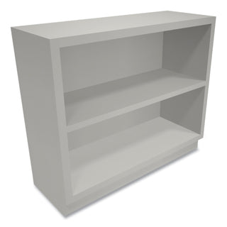 HON® Metal Bookcase, Two-Shelf, 34-1/2w x 12-5/8d x 29h, Light Gray (HONS30ABCQ)