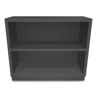 HON® Metal Bookcase, Two-Shelf, 34-1/2w x 12-5/8d x 29h, Charcoal (HONS30ABCS)