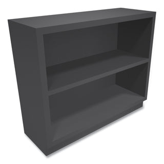 HON® Metal Bookcase, Two-Shelf, 34-1/2w x 12-5/8d x 29h, Charcoal (HONS30ABCS)