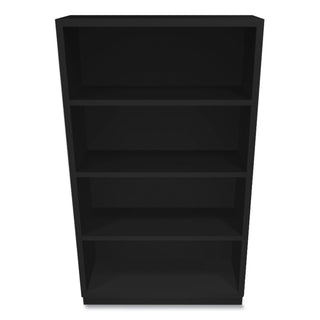 HON® Metal Bookcase, Four-Shelf, 34-1/2w x 12-5/8d x 59h, Black (HONS60ABCP)