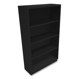 HON® Metal Bookcase, Four-Shelf, 34-1/2w x 12-5/8d x 59h, Black (HONS60ABCP)