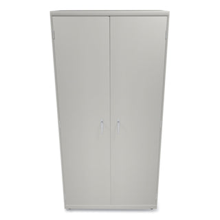 HON® Assembled Storage Cabinet, 36w x 24 1/4d x 71 3/4h, Light Gray (HONSC2472Q)