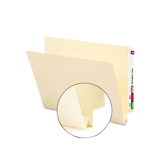 Smead™ Heavyweight Manila End Tab Expansion Folders, Straight Tab, Letter Size, 50/Box (SMD24275)
