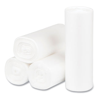 InteplastPitt Perforated High-Density Can Liners, 17 x 18, 4gal, 6mic, Clear, 50/RL, 40 RL/CT (IBSEC171806N)
