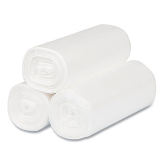 InteplastPitt Perforated High-Density Can Liners, 17 x 18, 4gal, 6mic, Clear, 50/RL, 40 RL/CT (IBSEC171806N)