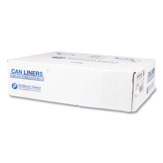 InteplastPitt High-Density Commercial Can Liners, 16 gal, 8 microns, 24" x 33", Black, 1,000/Carton (IBSS243308K)