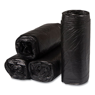 InteplastPitt High-Density Commercial Can Liners, 16 gal, 8 microns, 24" x 33", Black, 1,000/Carton (IBSS243308K)
