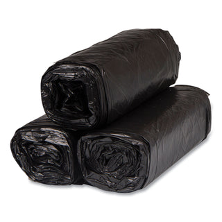 InteplastPitt High-Density Commercial Can Liners, 16 gal, 8 microns, 24" x 33", Black, 1,000/Carton (IBSS243308K)