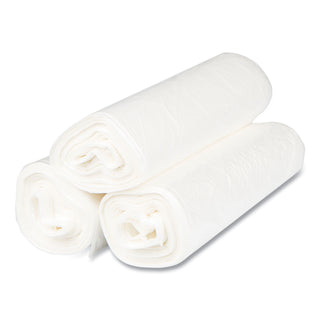 InteplastPitt High-Density Interleaved Commercial Can Liners, 30 gal, 8 microns, 30" x 37", Clear, 500/Carton (IBSS303708N)
