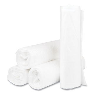 InteplastPitt High-Density Interleaved Commercial Can Liners, 33 gal, 11 microns, 33" x 40", Clear, 500/Carton (S334011N)
