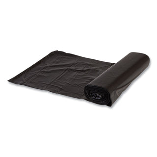InteplastPitt High-Density Interleaved Commercial Can Liners, 45 gal, 12 microns, 40" x 48", Black, 250/Carton (IBSS404812K)