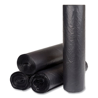 InteplastPitt High-Density Interleaved Commercial Can Liners, 60 gal, 16 microns, 43" x 48", Black, 200/Carton (S434816K)