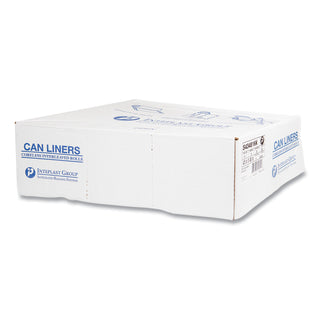 InteplastPitt High-Density Interleaved Commercial Can Liners, 60 gal, 16 microns, 43" x 48", Black, 200/Carton (S434816K)