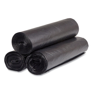 InteplastPitt High-Density Interleaved Commercial Can Liners, 60 gal, 16 microns, 43" x 48", Black, 200/Carton (S434816K)