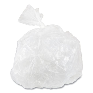 InteplastPitt High-Density Commercial Can Liners Value Pack, 30 gal, 11 microns, 30" x 36", Clear, 500/Carton (IBSVALH3037N13)