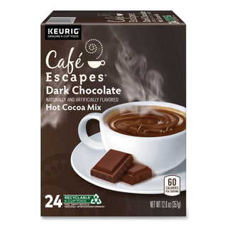 Café Escapes® Café Escapes Dark Chocolate Hot Cocoa K-Cups, 24/Box (GMT6802)