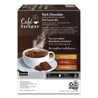 Café Escapes® Café Escapes Dark Chocolate Hot Cocoa K-Cups, 24/Box (GMT6802)