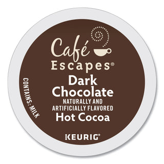 Café Escapes® Dark Chocolate Hot Cocoa K-Cups, 24/Box, 4 Box/Carton (GMT6802CT)