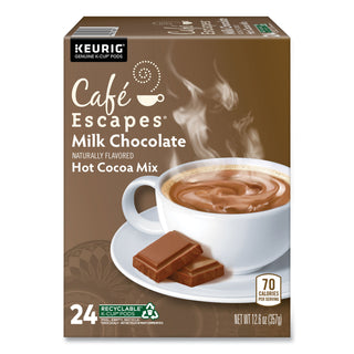 Café Escapes® Café Escapes Milk Chocolate Hot Cocoa K-Cups, 24/Box (GMT6801)