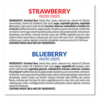 Kellogg's® Special K Pastry Crisps, Blueberry/Brown Sugar Cinnamon/Strawberry, 0.88 oz, 30 Pouches/Box (GRR22001007)