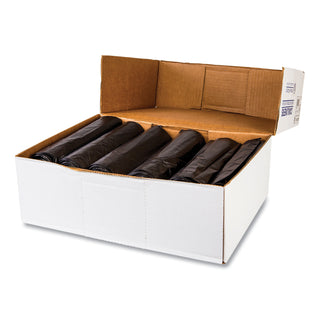 InteplastPitt Perforated High-Density Can Liners, 24 x 33, 16gal, 6mic, Black, 50/Roll (IBSEC243306K)