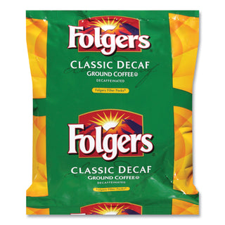 Folgers® Coffee Filter Packs, Decaffeinated Classic Roast, 9/10oz, 40/Carton (FOL06122)