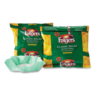 Folgers® Coffee Filter Packs, Decaffeinated Classic Roast, 9/10oz, 40/Carton (FOL06122)
