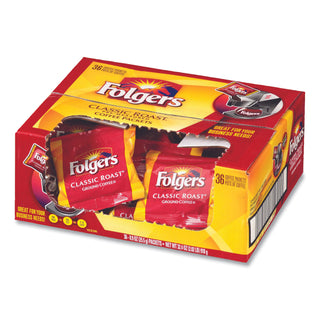 Folgers® Coffee, Classic Roast, 0.9 oz Fractional Packs, 36/Carton (FOL06125)