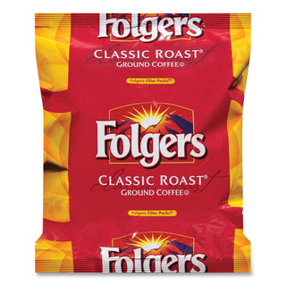 Folgers® Coffee Filter Packs, Classic Roast, .9 oz, 10 Filters/Pack, 4 Packs/Carton (FOL06239)