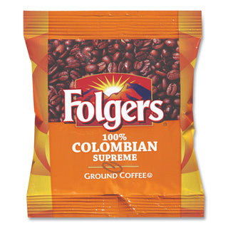 Folgers® Coffee, 100% Colombian, Ground, 1.75oz Fraction Pack, 42/Carton (FOL06451)