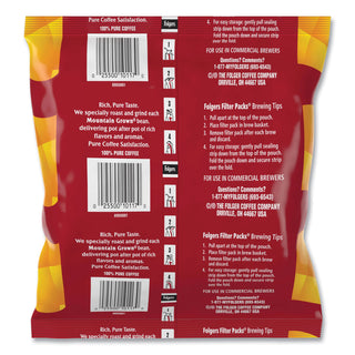 Folgers® Coffee Filter Packs, Classic Roast, 1.4 oz Pack, 40/Carton (FOL10117)